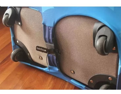 Imagen 2 de 7 de Fundas Cubre Valijas Cubritas Viajero Con Seguro Chicas