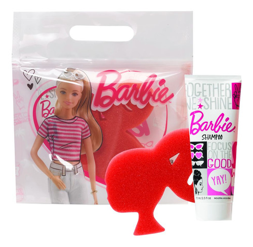 Barbie Kit Barbie Shampoo + Esponja 2 Unid