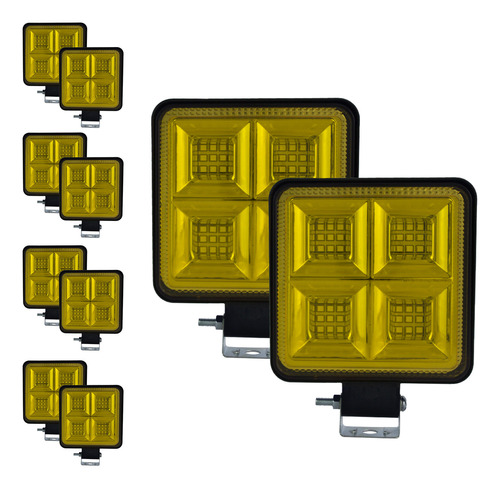 Tunelight 5 Pares De Faros 36 Leds Estrobo Blanco 144 Watts