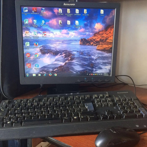Imagen 2 de 8 de Pc Computador Lenovo Operativa + Monitor Y Accesorios