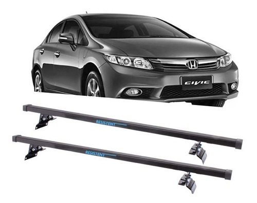 Rack Teto Resistent Sport Honda Civic 2012 Até 2014 Lw148