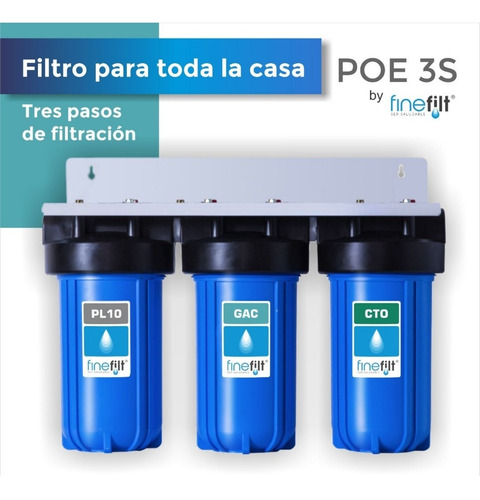 Filtro De Agua Para Toda La Casa O Tinaco- 3 Etapas Finefilt