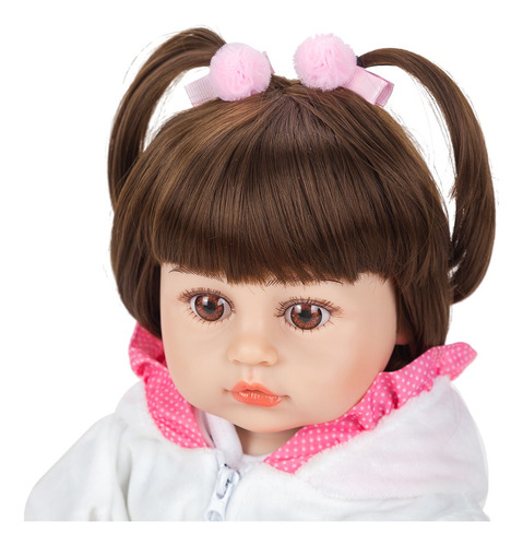 Brastoy Muñecas Panda De Silicona Bebé Reborn Princesa 48cm