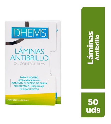 Laminas Antibrillo Dhems 50 Und Tipo De Piel Normal