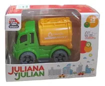 Comprar Vehículos A Fricción City Cars Juliana Yjulian Color Verde Y Amarillo Personaje Camion Cisterna