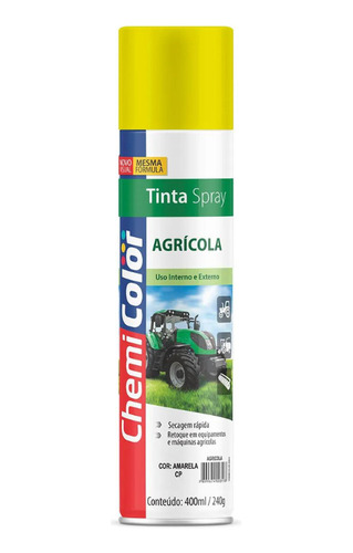 Tinta Spray Agrícola Amarelo Cp 400ml - Chemicolor