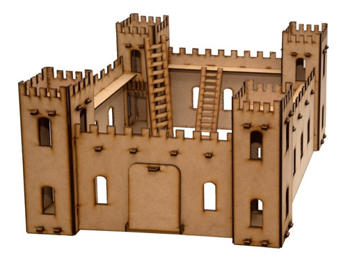 Imagen 1 de 3 de Castillo Fuerte Medieval Fibrofacil Mdf - El Mas Lindo! 