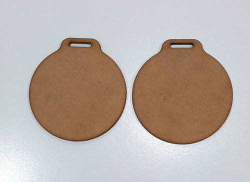 Medallas Mdf Crudo 8cm ,sin Grabar, Lisas Pack X 30unidades