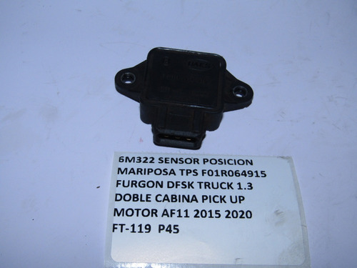 Sensor Posicion Mariposa Tps Furgon Dfsk Pick Up Af11 2015