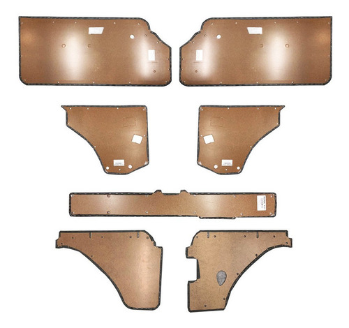 Papelao Forro Porta Cinza Gol Gl 89 92 94 Mala S/ Limpador
