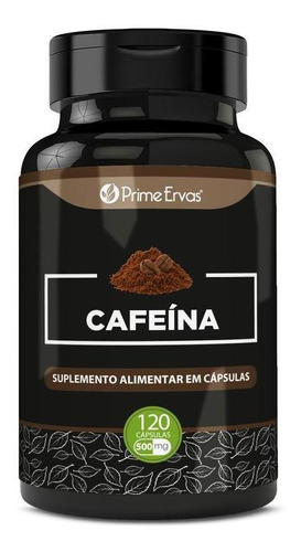 Cafeína 500mg 120 Cápsulas Prime Ervas