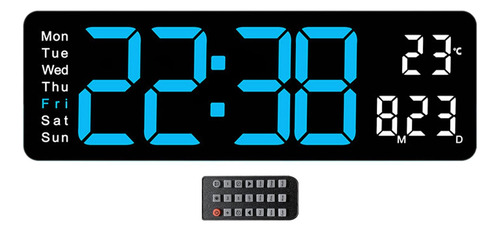 Reloj Digital, Reloj De Mesa, Reloj Despertador Azul