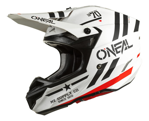 Oneal 5 Srs Casco Escuadrón Blanco/negro LG