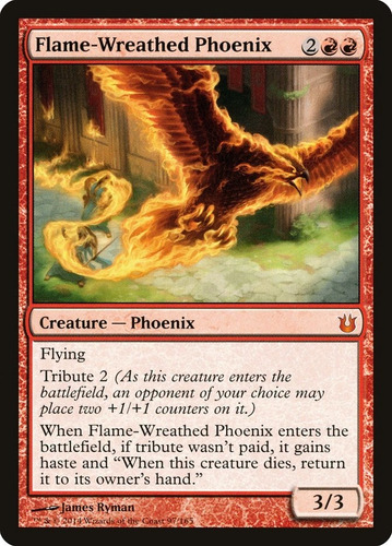 Cartas Magic Flame-wreathed Phoenix Estado Heavily Played