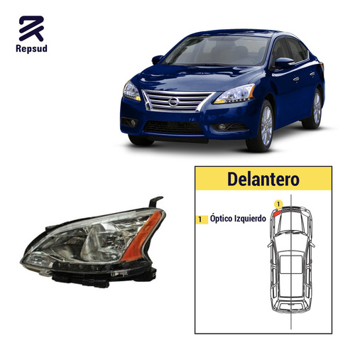 Óptico Izquierdo Nissan Sentra 2013 2015