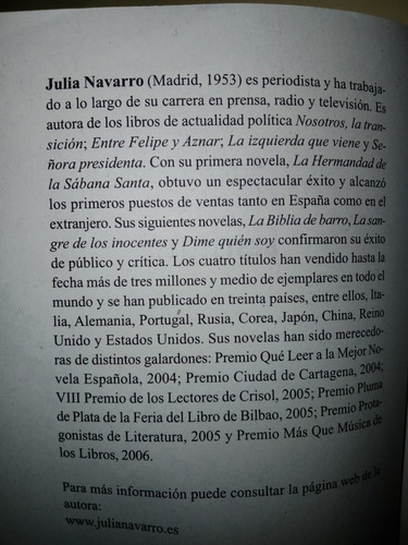 Dime Quien Soy / Julia Navarro Bestseller / Debolsillo
