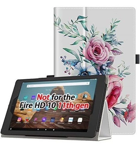 Funda De Cuero Sintetico Para Tablet Compatible Con Fire Hd