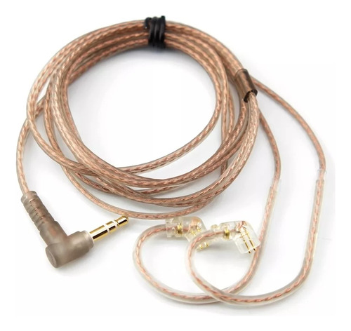Hifi Cable Repuesto Audífono Tipo Pin C Sin Micrófono Kz Edx