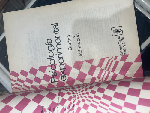 Libro Curso Superior De Psicología Experimental (Usado)