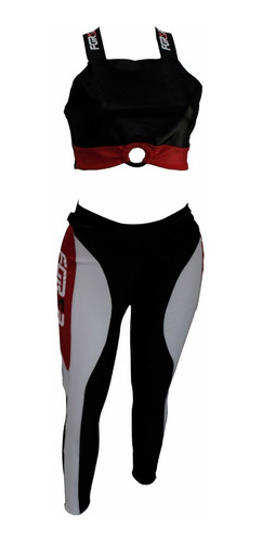 Imagem 1 de 10 de Conjunto Legging E Top Forza Moto