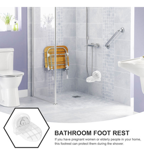 Reposapiés Para Ducha, Montaje En Pared, Reposapiés