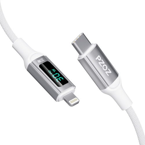 Cable Carga Tipo C A Lightning Pzoz 30w Carga Rapida 1m
