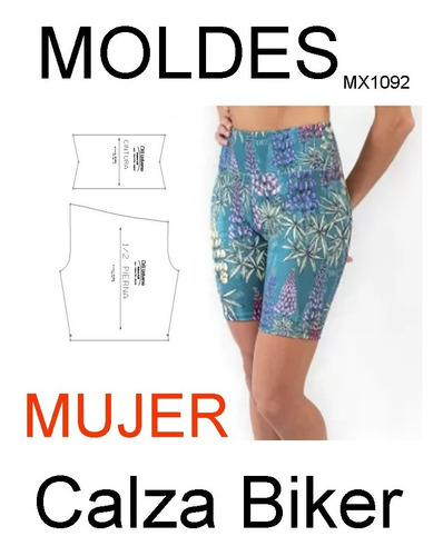 Calza Biker De Mujer Molderia Industrial