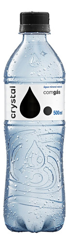 Garrafa Água Gaseificada Mineral Crystal 500ml Refrescante