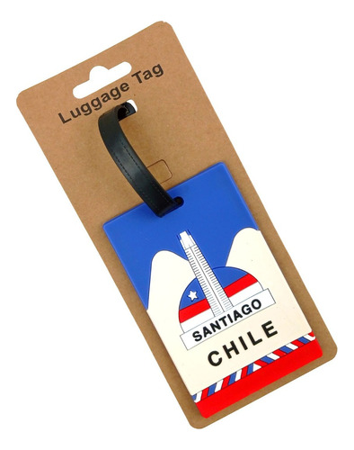 Identificador Maleta Etiqueta Recuerdo De Chile Souvenir