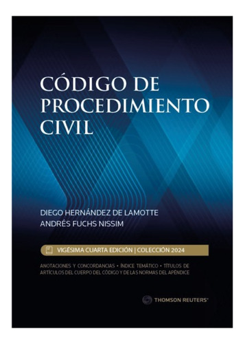 Código De Procedimiento Civil 2024 Ed Profesional 