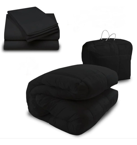 Imagen 1 de 6 de Acolchado + Sabanas + Fundas 2 Plazas + Regalo Premium Combo