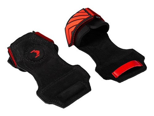 Luva Grip De Crossfit Academia Fittergear Couro Protetor Cor Vermelho