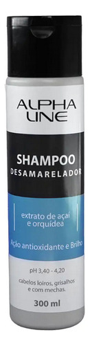 Shampoo Sem Sal Desamarelador 300ml - Alpha Line