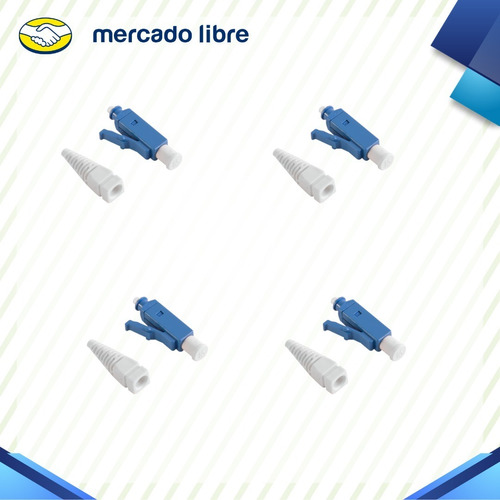 Kit De 4 Conectores De Fibra Optica Lc Simplex