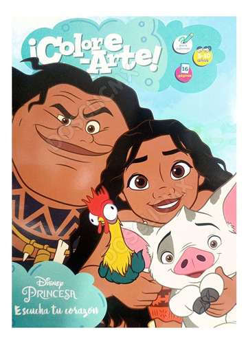 15 Libros Colorear Infantil Princesa Disney Moana 16 Pag