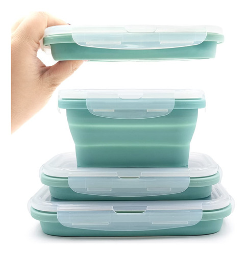 Duoyou Collapsible Almuerzo De Silicona Bento Box, Fgwwn