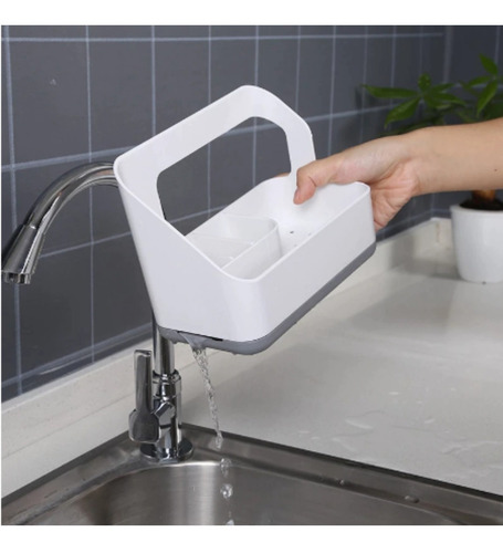 Imagen 6 de 9 de Organizador De Bacha Cocina Esponja Detergente