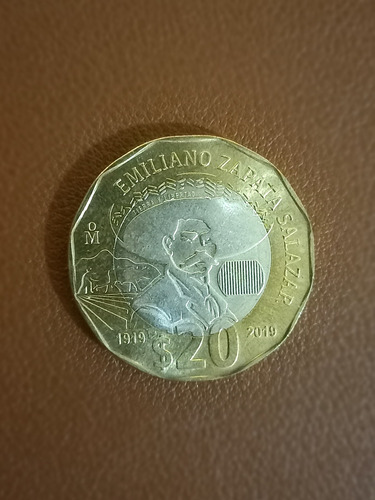 Moneda 20 Pesos Emiliano Zapata Salazar