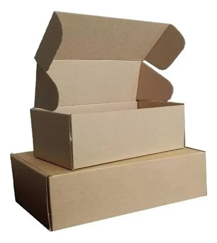 50 Cajas Armables De Cartón Microcorrugado Ideal Para Empaqu
