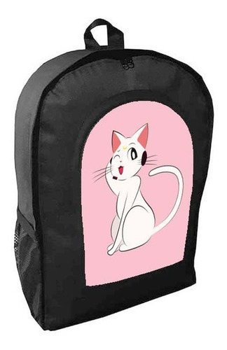 Mochila Negra Sailor Moon Adulto / Escolar S7