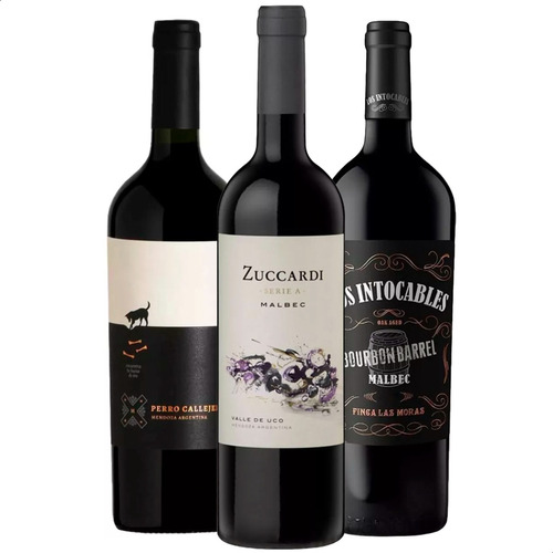 Vino Zuccardi Serie A + Los Intocables + Perro Callejero X3