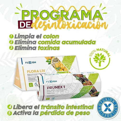 Kit De Fuxion Detox/prunex1/floraliv 14sobres