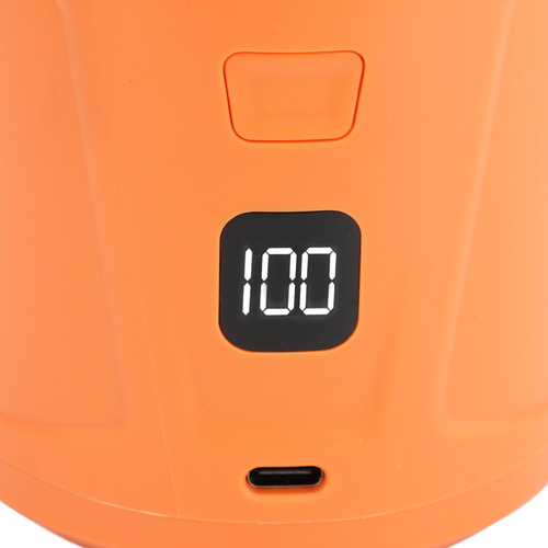 Bomba Eléctrica Naranja De 4 Boquillas Inflable, 5200 Mah, U