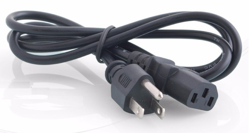 Cable De Poder Pc Escritorio Proyector Monitor Longitud 1.2m
