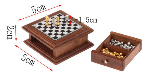 2 :12 Casa De Muñecas Miniatura Tablero De Damas