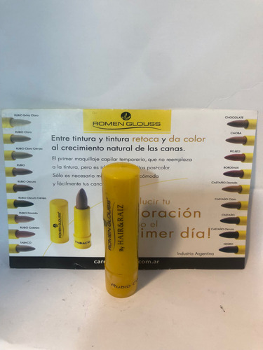 Hair & Raíz Cubre Canas Lápiz Stick Rubio Cobrizo 4 Ml Rubio Cobrizo