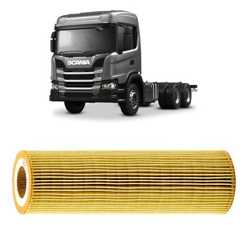 Filtro Óleo Scania Serie G Dc13 Dc09 2007 A 2021 Hu1077/2z