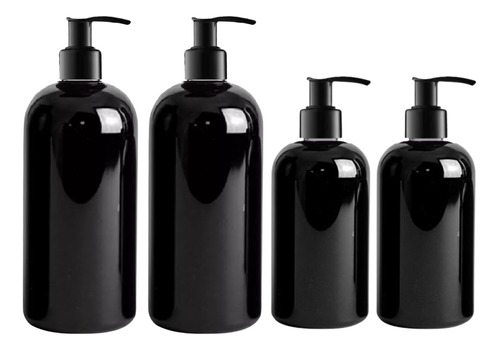  4 Dispensadores Para Jabón,shampoo 250/500ml Varios Colores