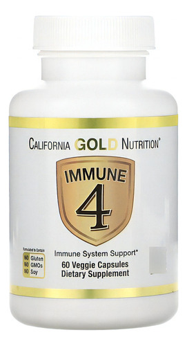 California Gold Nutrition, Immune 4 Refuerzo Inmunitario Usa Sabor Sin Sabor