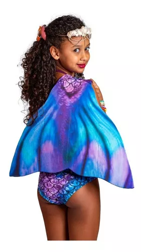 Fantasia de sereia infantil, roupa de sereia infantil cauda